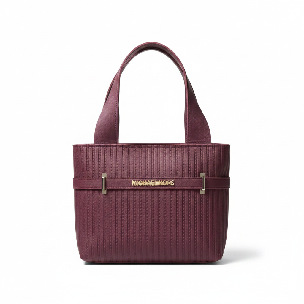 Burgundy Bag – White Studio